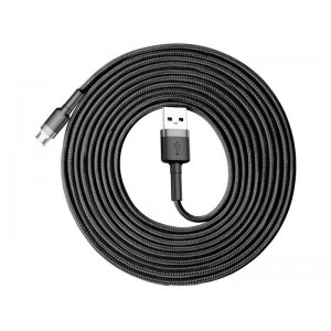 Baseus Cable 3m Baseus Cafule durable nylon micro USB 2A cord Gray