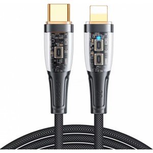 Joyroom fast charging cable with smart switch USB-C - Lightning 20W 1.2m black (S-CL020A3)