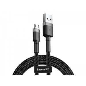 Baseus Cable 3m Baseus Cafule durable nylon micro USB 2A cord Gray