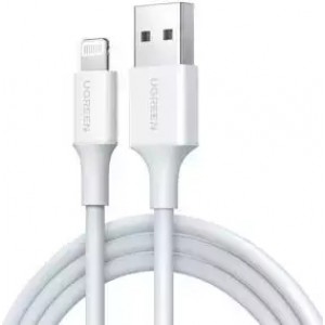 Ugreen Lightning to USB cable UGREEN 2.4A US155, 0.25m (white)