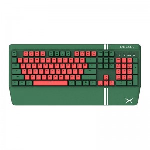 Игровая клавиатура Delux Delux KM17DB (зелено-красная)