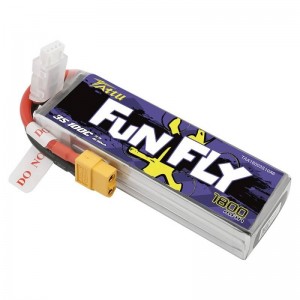 Tattu Funfly 1800mAh 11.1V 100C 3S1P XT60 akumulators