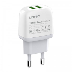 Ldnio Wall charger  LDNIO A2219 2USB + USB-C cable