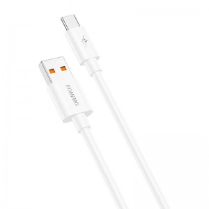 Foneng X67 USB uz USB-C kabelis, 5A, 1m (balts)