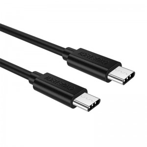 Choetech cable USB Type C - USB Type C 3A 1m black (CC0002)