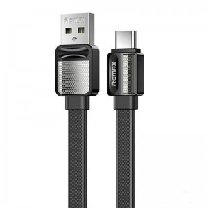 Remax kabelis USB-C Remax Platinum Pro, 1m, 2.4A (melns)