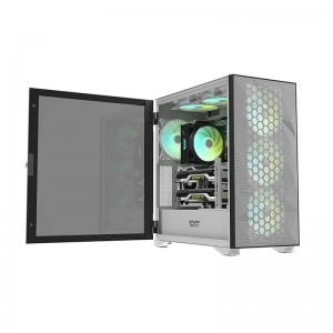 Darkflash datora ventilatoru komplekts ARGB Darkflash C6 3in1 120x120 (balts)