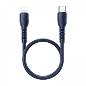 Кабель Remax USB-C-молния Remax Ledy, RC-C022, 30 см, 20 Вт (синий)
