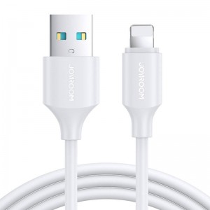 Joyroom kabelis uz USB-A / Lightning / 2.4A / 0.25m Joyroom S-UL012A9 (balts)