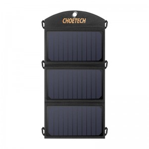 Choetech Складное солнечное зарядное устройство Choetech SC001 19 Вт 2xUSB (черный)