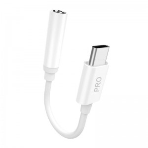 Dudao Adapter Dudao L16CPro USB-C to Jack 0,1m (white)