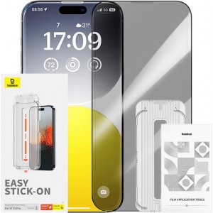 Baseus 0.3mm Sapphire Tempered Glass Aizsargstikls Priekš Apple iPhone 15 Pro