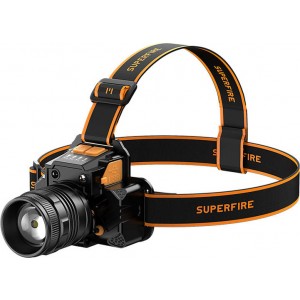 Superfire priekšējais lukturis Superfire HL58, 350lm, USB