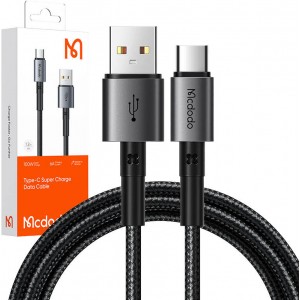Mcdodo kabelis USB-C Mcdodo CA-3590 100W, 1.2m (melns)