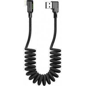 Mcdodo USB to Lightning kabelis, Mcdodo CA-7300, leņķis, 1.8m (melns)