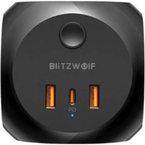Blitzwolf BW-PC1 Pagarinātājs 3x AC / 2x USB / USB-C