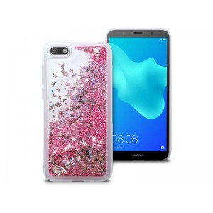 4Kom.pl Case liquid glitter Huawei Y5/ Y5 Prime 2018 pink glitter