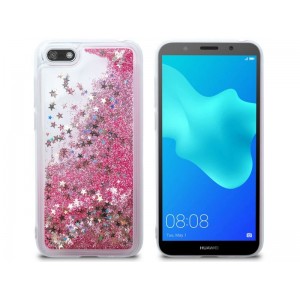 4Kom.pl Case liquid glitter Huawei Y5/ Y5 Prime 2018 pink glitter