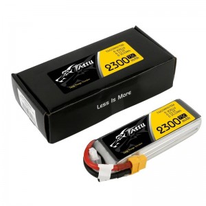Gens Ace Battery Pack TATTU 2300mAh 11.1V 75C 3S1P Lipo with XT60