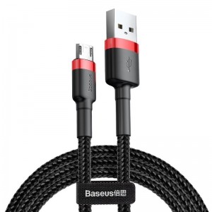 Baseus Cafule mikro USB kabelis 2A 3m (melns+sarkans)