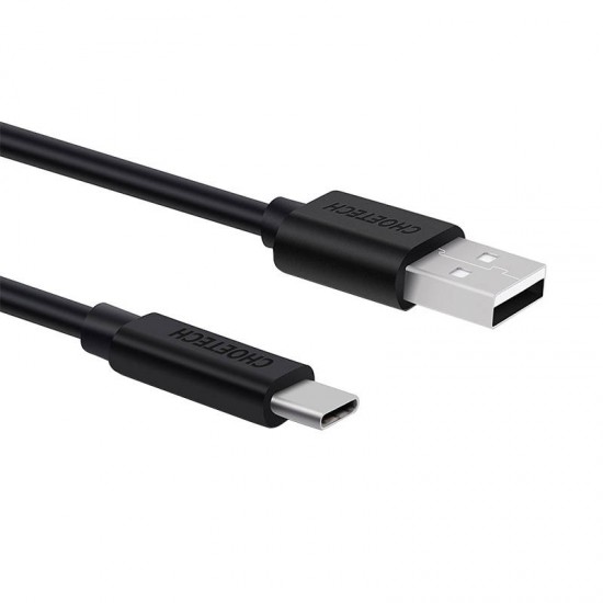 Choetech USB uz USB-C kabelis Choetech AC0002, 1m (melns)