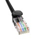 Baseus Ethernet CAT5, 2m tīkla kabelis (melns)