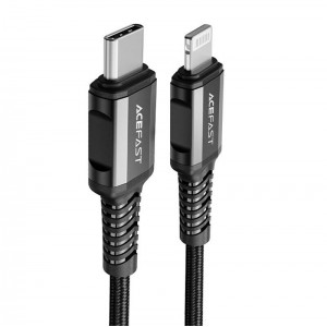 Кабель Acefast USB-C к Lightning Acefast C1-01, 1,2 м (черный)