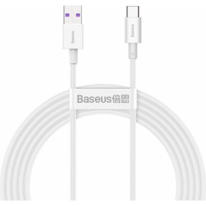 Baseus Superior sērijas kabelis USB uz USB-C, 66W, 2m (balts)