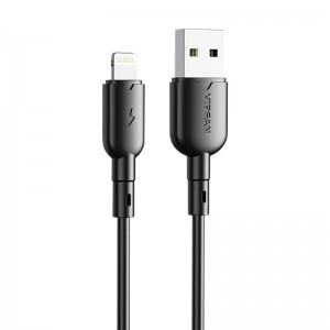 Vipfan USB to Lightning kabelis Vipfan Krāsains X11, 3A, 1m (melns)