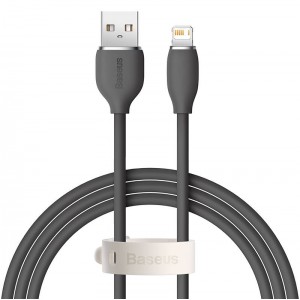 Кабель Baseus Jelly USB к Lightning, 2,4 А, 1,2 м (черный)