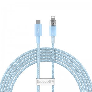 Baseus Fast Charging cable Baseus USB-C to Lightning  Explorer Series 2m, 20W (blue)