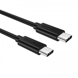 Choetech USB-C līdz USB-C kabelis Choetech CC0001, 0.5m (melns)