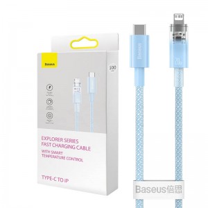 Baseus Fast Charging cable Baseus USB-C to Lightning  Explorer Series 2m, 20W (blue)
