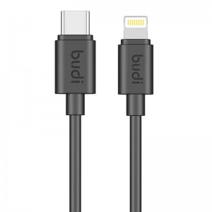Budi USB kabelis Budi 35W 1.2m (melns)