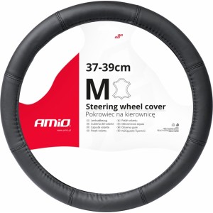Amio Чехол на рулевое колесо Leather Series SWC-48-M (37-39см)
