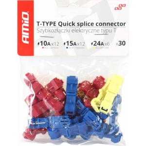Amio T-Type Quick Connect savienotājs 30gab