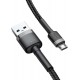 Baseus Cafule Micro USB kabelis 2.4A 0,5m (pelēks + melns)