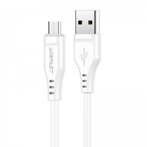 Кабель Acefast USB Micro к USB-A, Acefast C3-09 1,2 м, 60 Вт (белый)