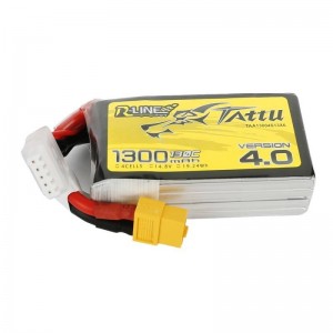 Tattu Battery Tattu R-Line Version 4.0 1300mAh 14,8V 130C 4S1P XT60