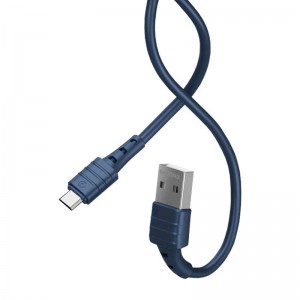 Remax kabelis USB Micro Remax Zeron, 1m, 2.4A (zils)