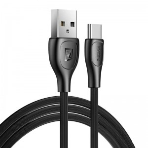 Remax kabelis USB-C Remax Lesu Pro, 1m, 2.1A (melns)