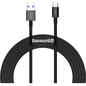 Baseus Superior sērijas kabelis USB uz USB-C, 66W, 2m (melns)