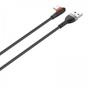 Ldnio kabelis USB uz USB-C LDNIO LS561, 2.4A, 1m (melns)