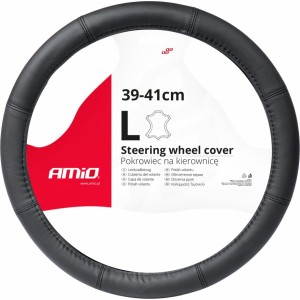 Amio Чехол на рулевое колесо Leather Series SWC-48-L (39-41см)