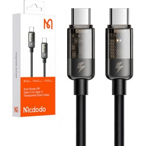 Mcdodo kabelis USB-C uz USB-C Mcdodo CA-2840, PD 100W, 1.8m (melns)