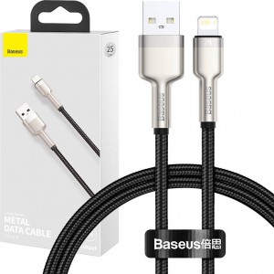 USB-кабель Baseus для Lightning Baseus Cafule, 2.4A, 0,25м (черный)