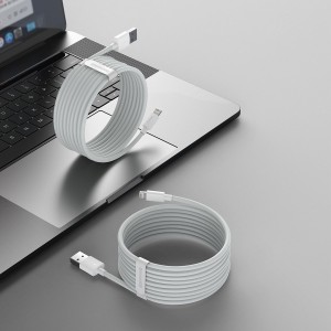 Baseus Simple Wisdom Комплект кабелей для передачи данных USB - Lightning 2,4 А (2 шт. / комплект)1,5 м Белый