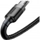 Кабель Baseus Cafule Micro USB 2,4 А 1 м (серый + черный)