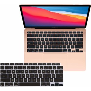 Alogy Protective Overlay Alogy Silicone Keyboard Cover for Apple Macbook Air 13 M1 2019-2020 Black