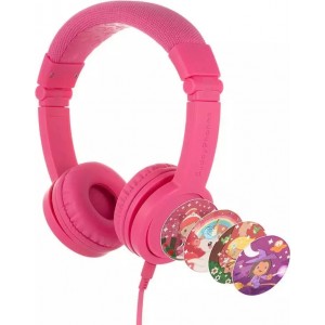 Buddyphones Explore Plus wired headphones for children (pink)